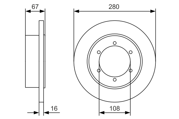 Disc frana BOSCH 0986479A94