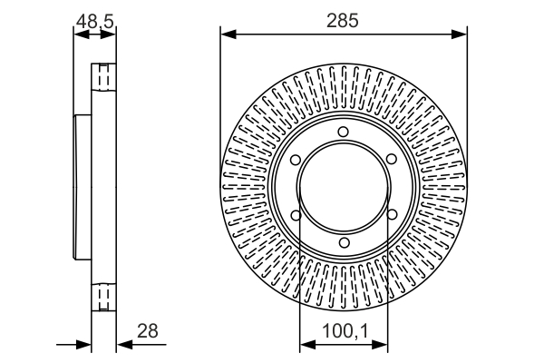 Disc frana BOSCH 0986479A95