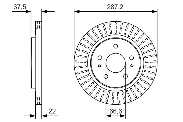 Disc frana BOSCH 0986479A98