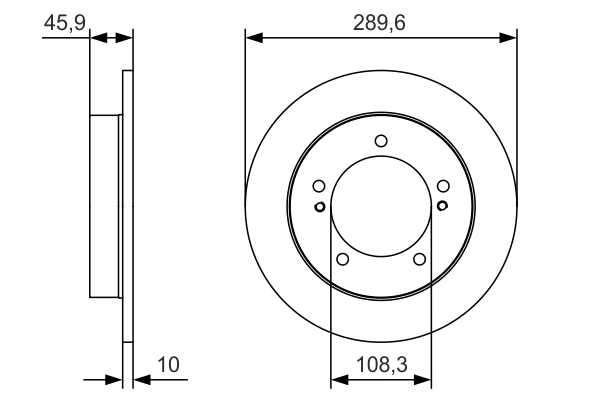 Disc frana BOSCH 0986479B09