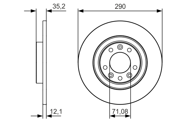 Disc frana BOSCH 0986479C25