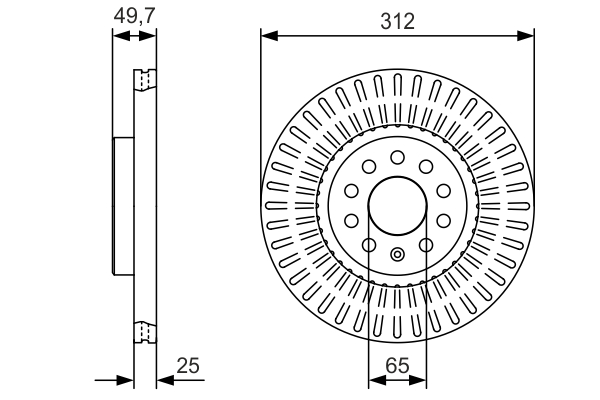 Disc frana BOSCH 0986479C29