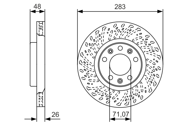 Disc frana BOSCH 0986479C35