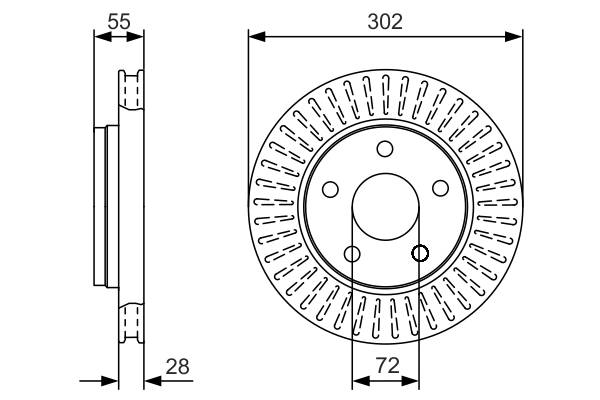 Disc frana BOSCH 0986479C38