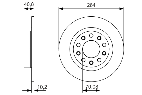 Disc frana BOSCH 0986479C41