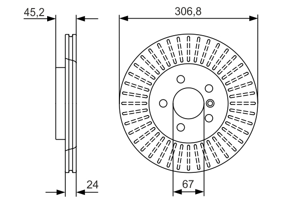 Disc frana BOSCH 0986479C93