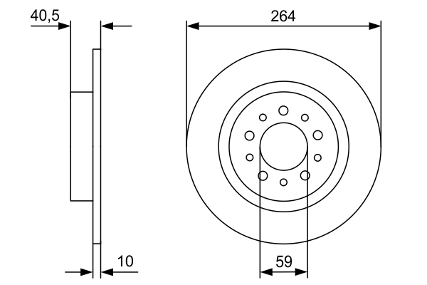 Disc frana BOSCH 0986479C98