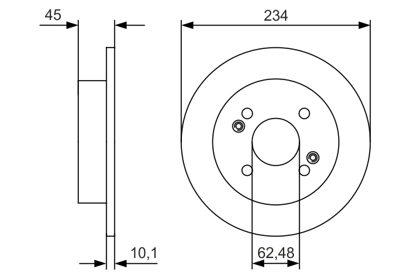 Disc frana BOSCH 0986479D02