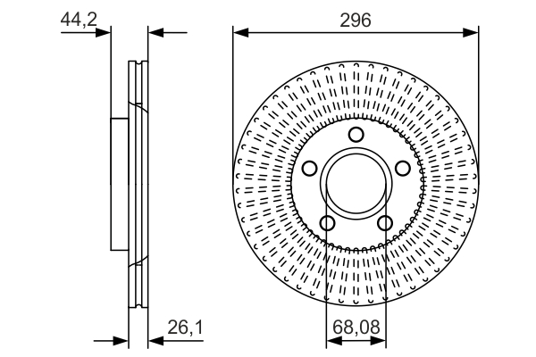 Disc frana BOSCH 0986479D15