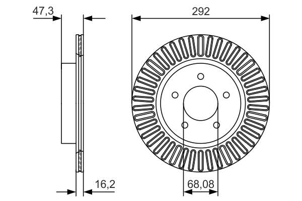 Disc frana BOSCH 0986479D20