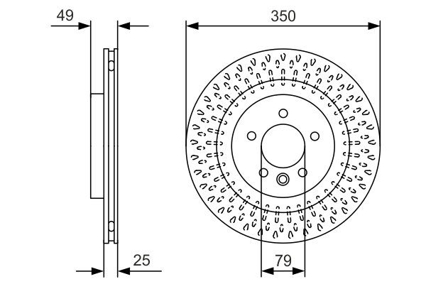 Disc frana BOSCH 0986479D31