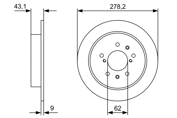 Disc frana BOSCH 0986479D34