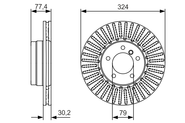 Disc frana BOSCH 0986479D39