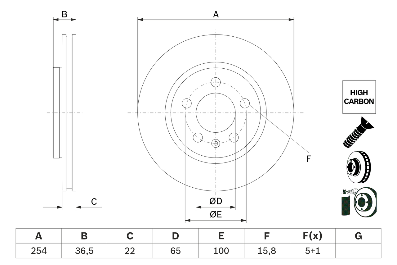 Disc frana BOSCH 0 986 479 E01
