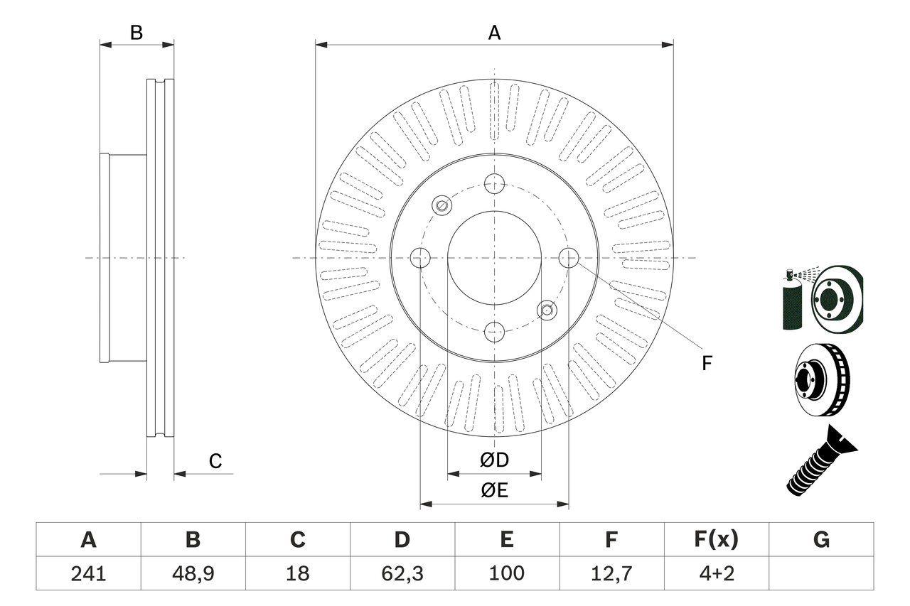 Disc frana BOSCH 0 986 479 E73