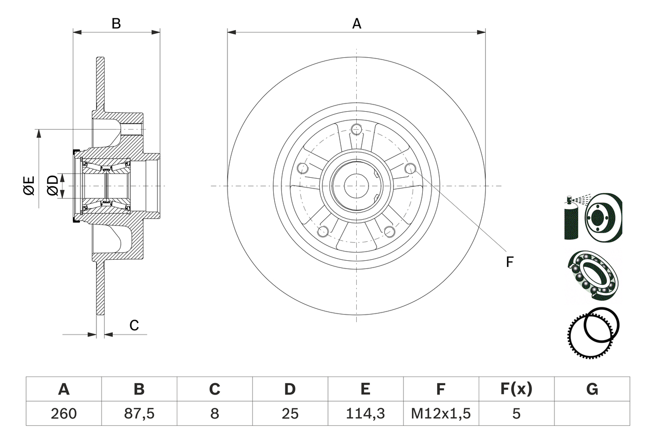 Disc frana BOSCH 0 986 479 E79
