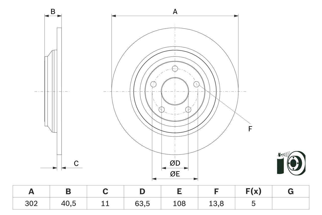 Disc frana BOSCH 0 986 479 F79