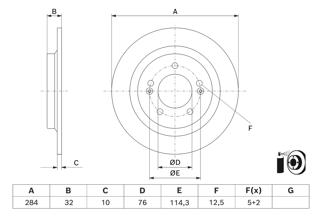 Disc frana BOSCH 0 986 479 J22