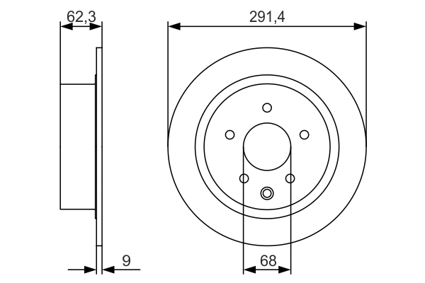 Disc frana BOSCH 0986479R14