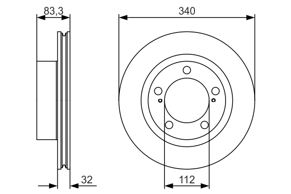 Disc frana BOSCH 0986479R29