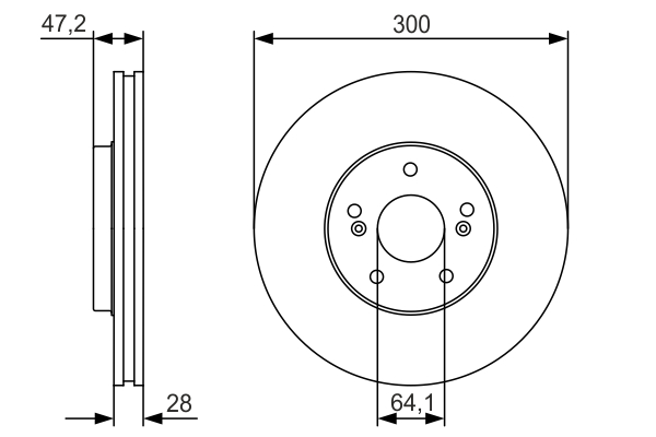 Disc frana BOSCH 0 986 479 R47