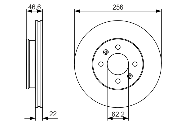 Disc frana BOSCH 0986479R77