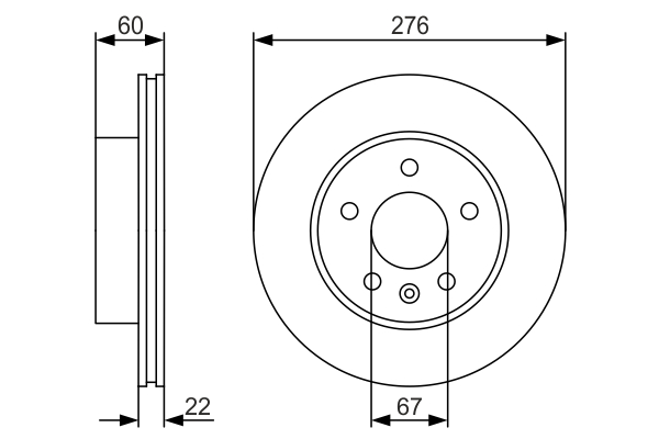 Disc frana BOSCH 0986479R95