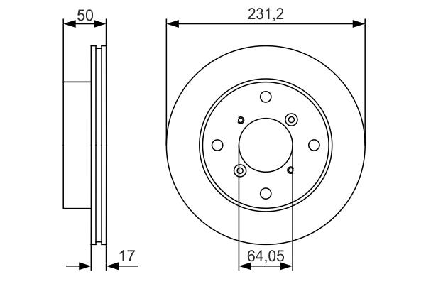 Disc frana BOSCH 0986479R96