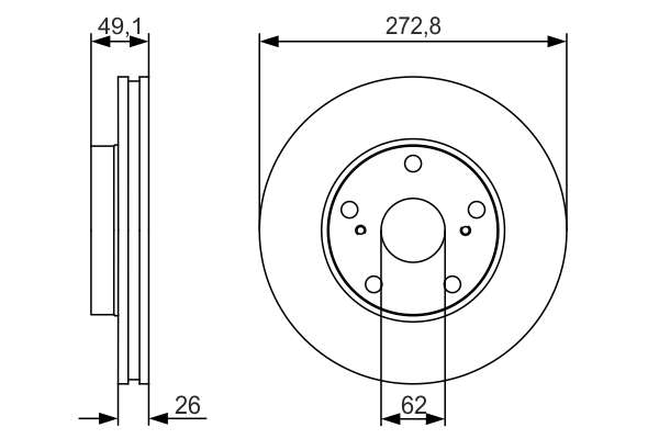 Disc frana BOSCH 0986479S16