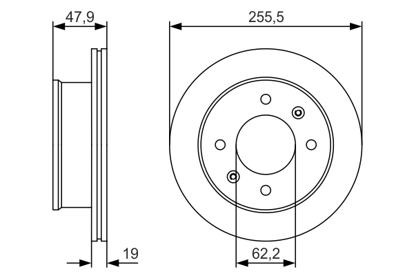 Disc frana BOSCH 0986479S21