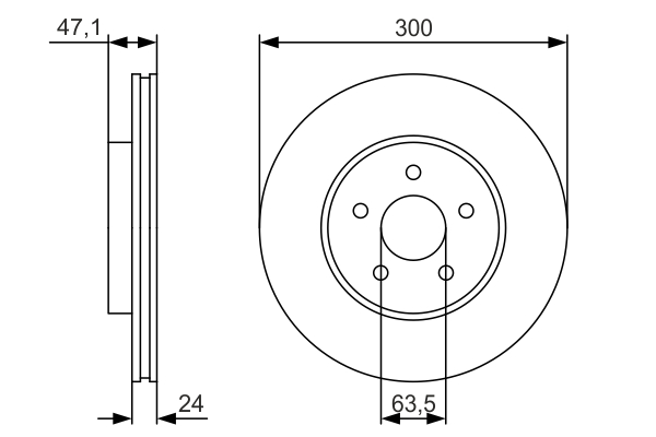 Disc frana BOSCH 0986479S48
