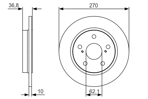 Disc frana BOSCH 0986479S64