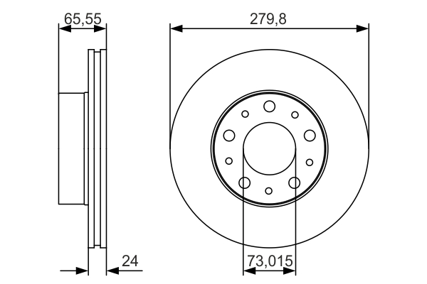 Disc frana BOSCH 0986479S70