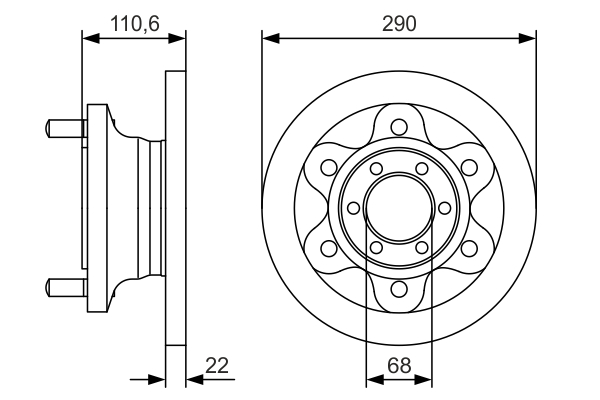 Disc frana BOSCH 0 986 479 S95