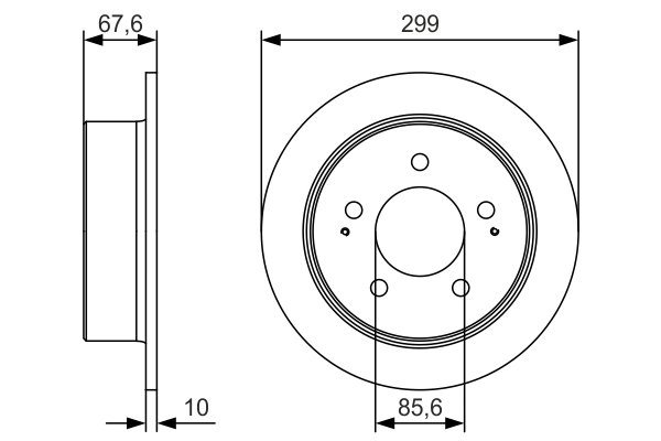 Disc frana BOSCH 0986479U21