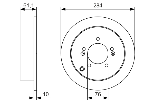 Disc frana BOSCH 0986479U37