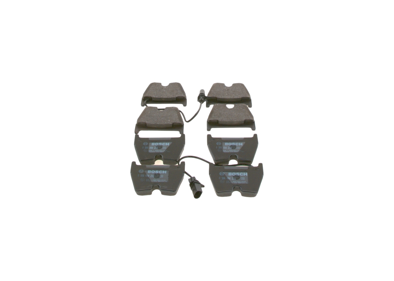 Placute frana VW PHAETON (3D1, 3D2, 3D3, 3D4, 3D6, 3D7, 3D8, 3D9) 3.0 V6 TDI 4motion  diesel 240 cai BOSCH 0986494216