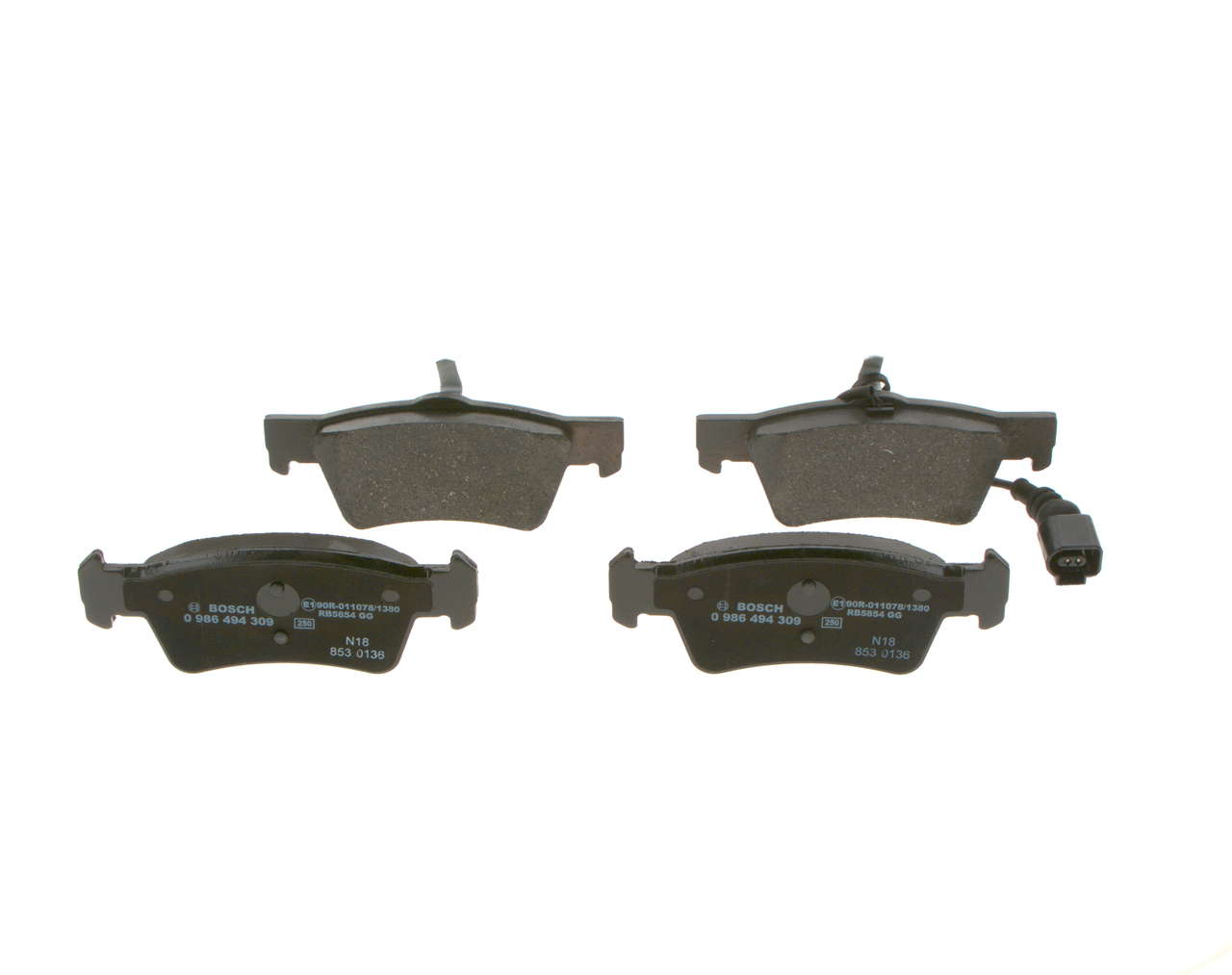 Placute frana BOSCH 0 986 494 309