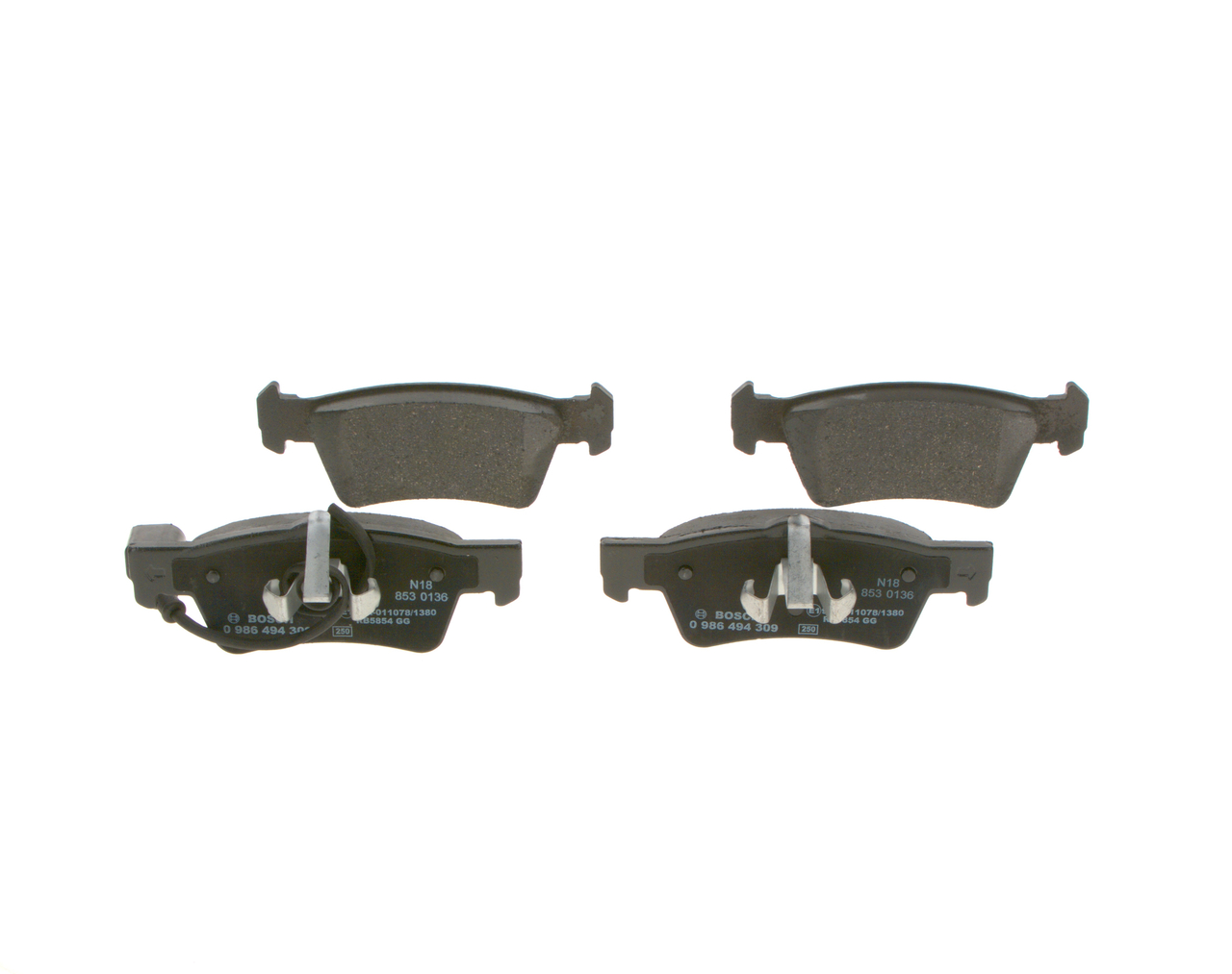 Placute frana BOSCH 0986494309