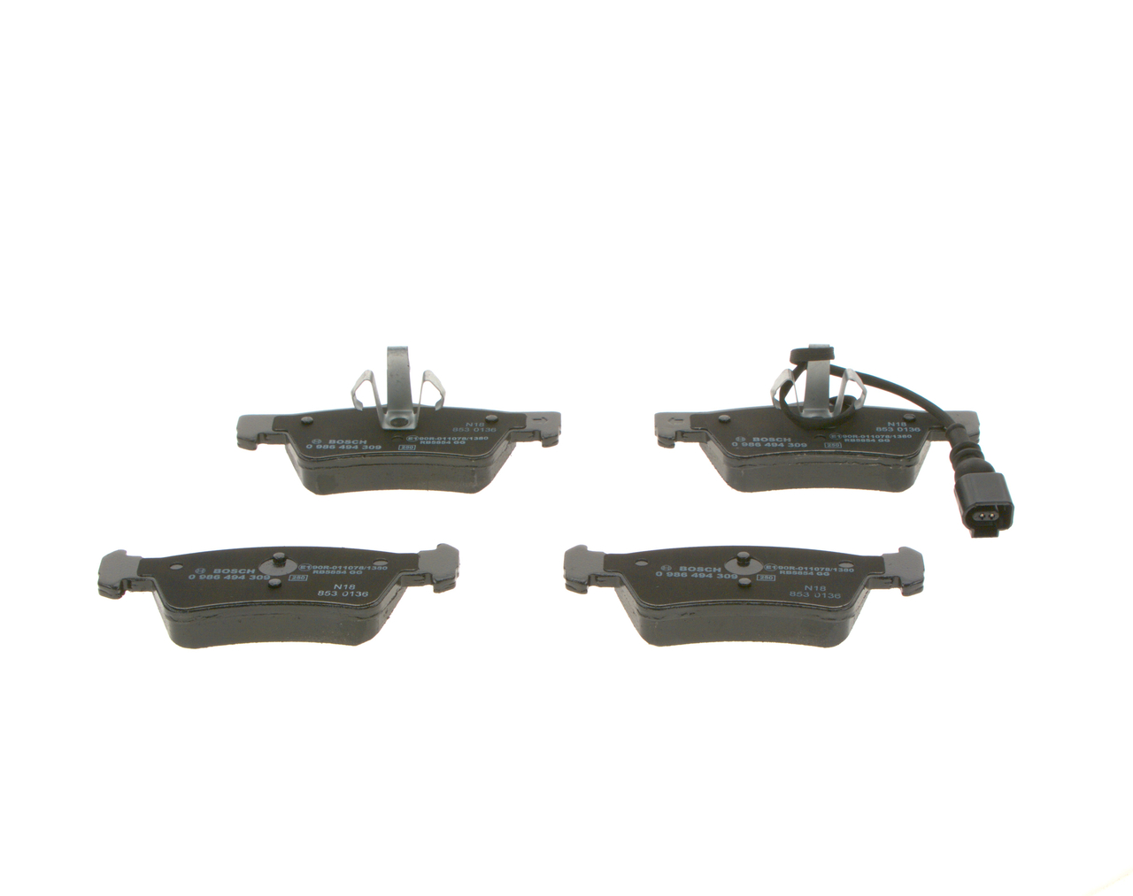 Placute frana BOSCH 0986494309