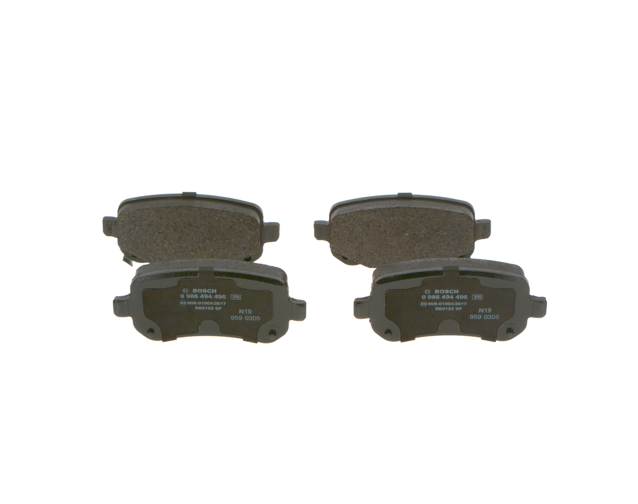 Placute frana BOSCH 0986494496