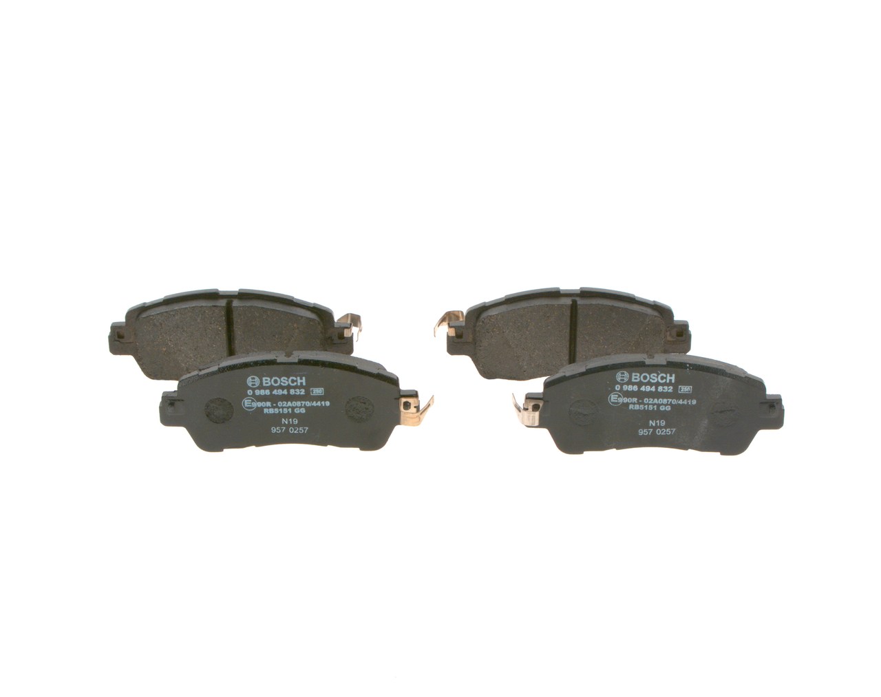 Placute frana BOSCH 0986494832