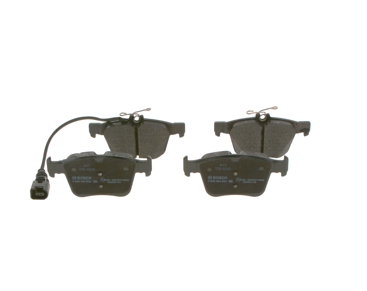 Placute frana BOSCH 0 986 494 835