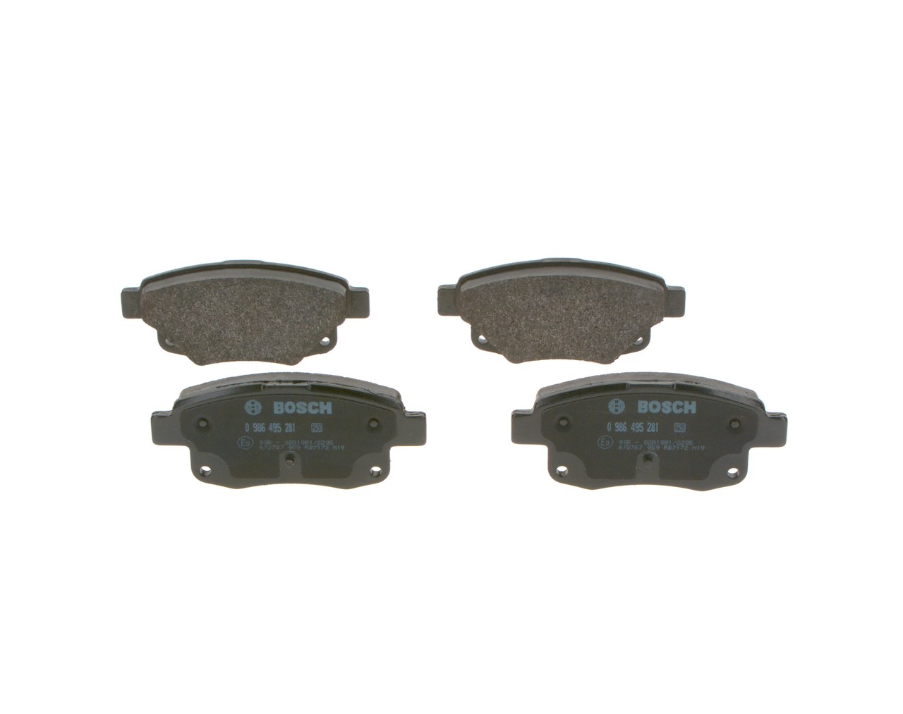 Placute frana BOSCH 0986495281
