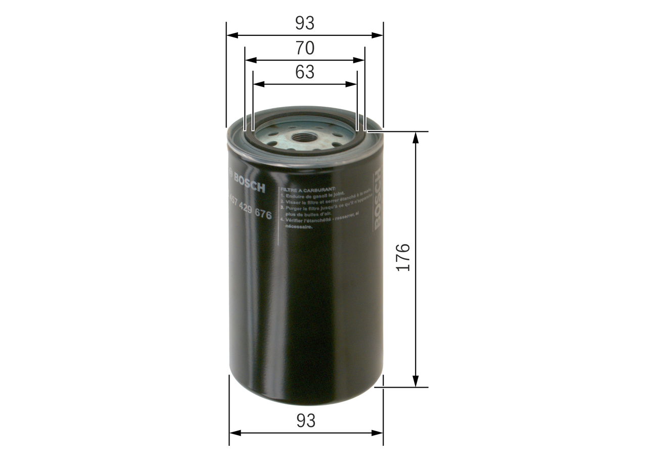 Filtru combustibil BOSCH 1457429676
