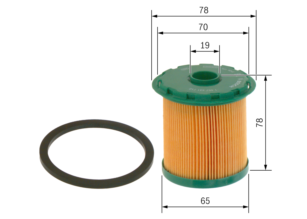 Filtru combustibil BOSCH 1457431712