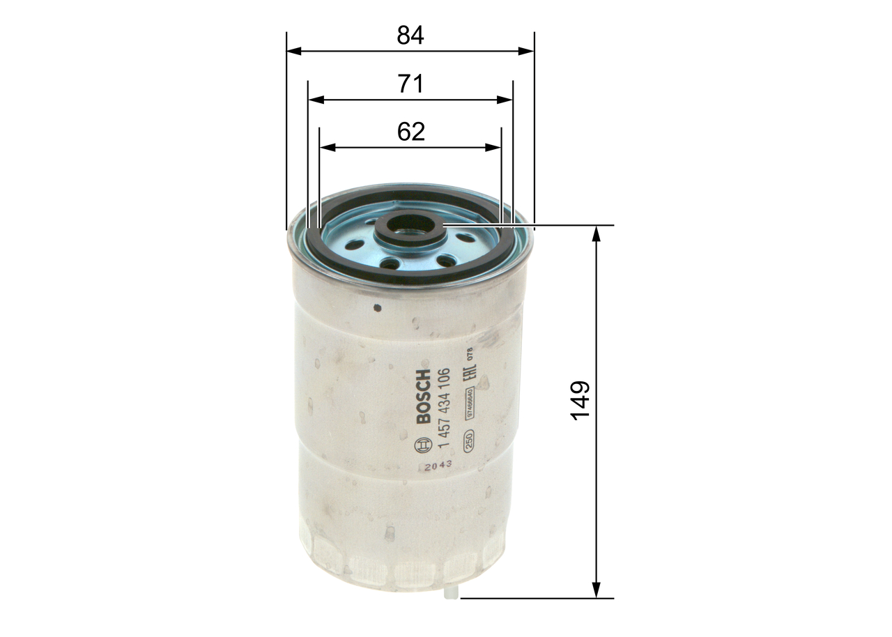 Filtru combustibil BOSCH 1457434106