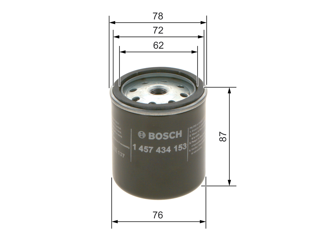 Filtru combustibil BOSCH 1457434153