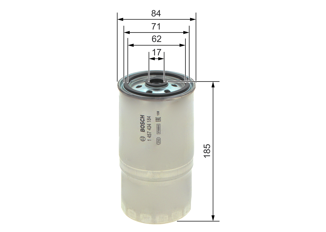 Filtru combustibil BOSCH 1457434184