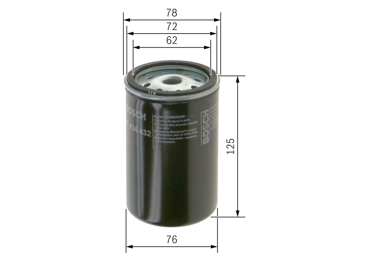 Filtru combustibil BOSCH 1457434432